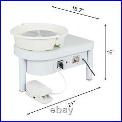 110V 250W Electric Pottery Wheel Ceramic Machine 25CM Work Clay Art Craft