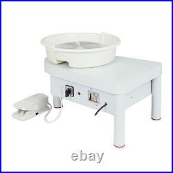 110V 250W Electric Pottery Wheel Ceramic Machine 25CM Work Clay Art Craft