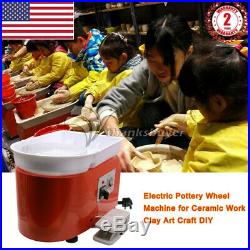 110V 250W Electric Pottery Wheel Machine for Ceramic Work Clay Art Craft DIY USA