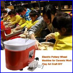110V 250W Electric Pottery Wheel Machine for Ceramic Work Clay Art Craft DIY USA