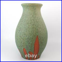 14 Ceramic Stoneware Crawl Glaze Pottery Vase Artist Signed
