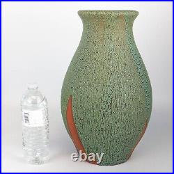 14 Ceramic Stoneware Crawl Glaze Pottery Vase Artist Signed