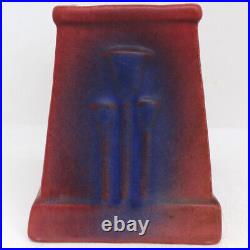 1920's Van Briggle Pottery Mulberry and Blue Glazed Desk Letter Brochure Holder