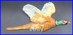 1950's English Set Of 3 Beswick Wall Mounted Pheasants No. 661/2/3 Vg Condition