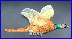 1950's English Set Of 3 Beswick Wall Mounted Pheasants No. 661/2/3 Vg Condition