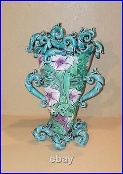 1960s Kerri Buxton 9x13 Pottery Ceramic Vase Beautiful