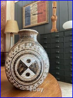 1960s VTG Aldo Londi Bitossi Ceramic Pottery Vase Mid Century Modern Modernist