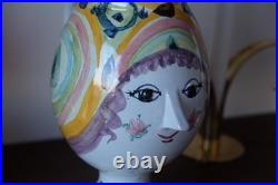 1966 Bjorn Wiinblad Vintage Ceramic Figurine Pitcher Vase Handmade Denmark