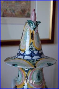 1966 Bjorn Wiinblad Vintage Ceramic Figurine Pitcher Vase Handmade Denmark