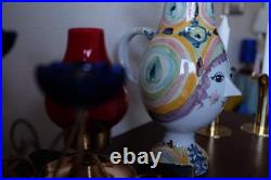 1966 Bjorn Wiinblad Vintage Ceramic Figurine Pitcher Vase Handmade Denmark