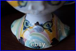 1966 Bjorn Wiinblad Vintage Ceramic Figurine Pitcher Vase Handmade Denmark