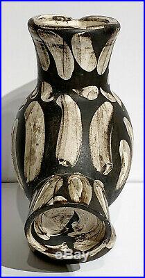 1969 Rare Original Pablo Picasso Ceramic Wood Owl Vase Madoura Pottery