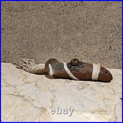 1970s Art Pottery Ceramic Pipe Abstract Flute Sculpture