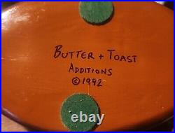 1992 Butter And Toast Art Studio Terracotta Vase Modernist Art Pottery MCM