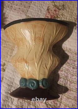 1992 Butter And Toast Art Studio Terracotta Vase Modernist Art Pottery MCM