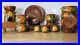 21 Piece Mexican Red Clay Terracotta Dinning Set