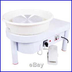 250W 110V Electric Pottery Wheel Ceramic Machine 25CM Work Clay Art Craft DIY