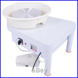 250W 110V Electric Pottery Wheel Ceramic Machine 25CM Work Clay Art Craft DIY