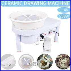 25CM 250W 110V Electric Pottery Wheel Machine Ceramic Work Clay Art Craft