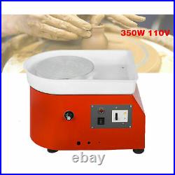 25CM 350W 110V Electric Pottery Wheel Machine Ceramic Work Clay Art Craft