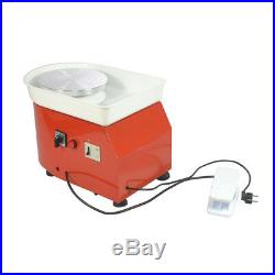 25CM 350W 110V Electric Pottery Wheel Machine Ceramic Work Clay Art Craft