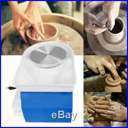 25CM 350W 110V Electric Pottery Wheel Machine Ceramic Work Clay Art Craft Blue