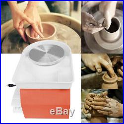 25CM 350W 110V Electric Pottery Wheel Machine Ceramic Work Clay Art Craft Orange