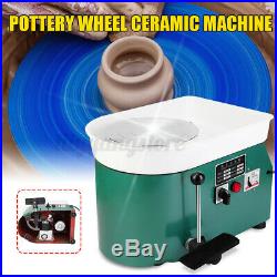 25CM 350W Electric Pottery Wheel Machine For Ceramic Work Clay Art Craft Green