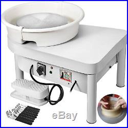 25CM Electric Pottery Wheel Ceramic Machine Work Clay Art Craft DIY 110V 250W