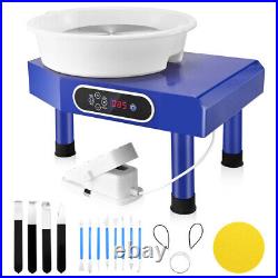 25CM Electric Pottery Wheel Ceramic Machine Work Clay Art Craft DIY 110V 350W