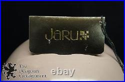 2 Jaru 1982 Art Pottery Ceramic Glazed Vases Urns Purple Mauve California 21