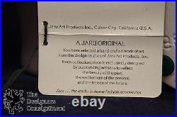 2 Jaru 1982 Art Pottery Ceramic Glazed Vases Urns Purple Mauve California 21