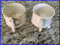 2 Vintage Peter Shire Echo Park Splatter Mugs Cups Pottery Ceramics Stamped