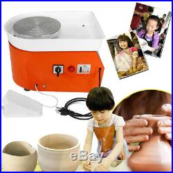 350W 110V Electric Pottery Wheel Machine For Ceramic Work Clay Art Craft 25cm