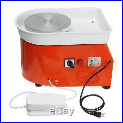 350W 110V Electric Pottery Wheel Machine For Ceramic Work Clay Art Craft 25cm