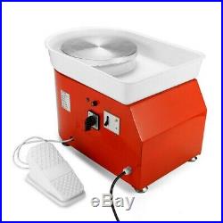 350W 110V Electric Pottery Wheel Machine For Ceramic Work Clay Art Craft 25cm