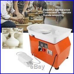 350W 25CM Electric Pottery Wheel Machine Ceramic Work Clay Craft Art School Teac