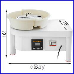 350W 28CM Electric Pottery Wheel Ceramic Machine Work Clay Art Craft DIY 110V