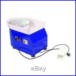 350W Electric Pottery Wheel Machine Ceramic Craft Clay Art Work DIY Gift Blue