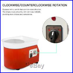 350W Electric Pottery Wheel Machine For Ceramic Work Clay Art Craft 110V US Fast