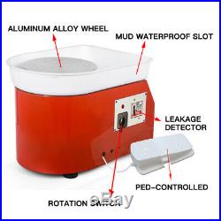 350W Electric Pottery Wheel Machine For Ceramic Work Clay Art Craft 110V US Fast