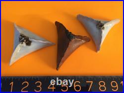 3 ART POTTERY 20th C MODERN Artisan SIGNED HAMENTASHEN Noise Makers Ceramic mint