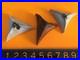 3 ART POTTERY 20th C MODERN Artisan SIGNED HAMENTASHEN Noise Makers Ceramic mint