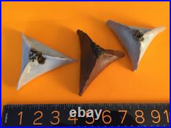 3 ART POTTERY 20th C MODERN Artisan SIGNED HAMENTASHEN Noise Makers Ceramic mint