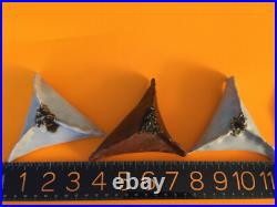 3 ART POTTERY 20th C MODERN Artisan SIGNED HAMENTASHEN Noise Makers Ceramic mint
