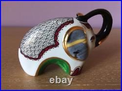 (3) Elephants Art Porcelain Studio Pottery Ceramic Figurines Sculptures Spain