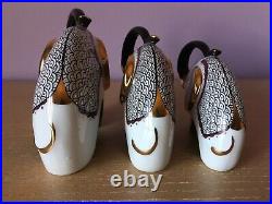(3) Elephants Art Porcelain Studio Pottery Ceramic Figurines Sculptures Spain