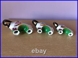 (3) Elephants Art Porcelain Studio Pottery Ceramic Figurines Sculptures Spain