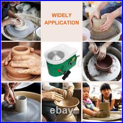 600W 25CM Electric Pottery Wheel Machine For Ceramic Work Clay Art Craft Molding