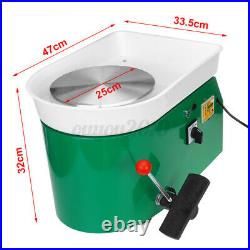 600W 25CM Electric Pottery Wheel Machine For Ceramic Work Clay Art Craft Molding